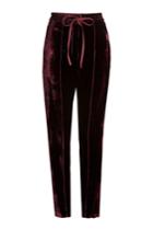 Nina Ricci Nina Ricci Velvet Pants With Silk