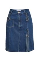 See By Chloé See By Chloé Denim Skirt With Embellishment