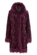 Anna Sui Anna Sui Faux Fur Coat - Red