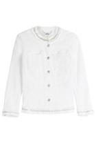 Seven For All Mankind Seven For All Mankind Embellished Jean Jacket - White