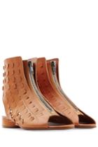 Maison Margiela Maison Margiela Zipped Leather Sandals - Camel