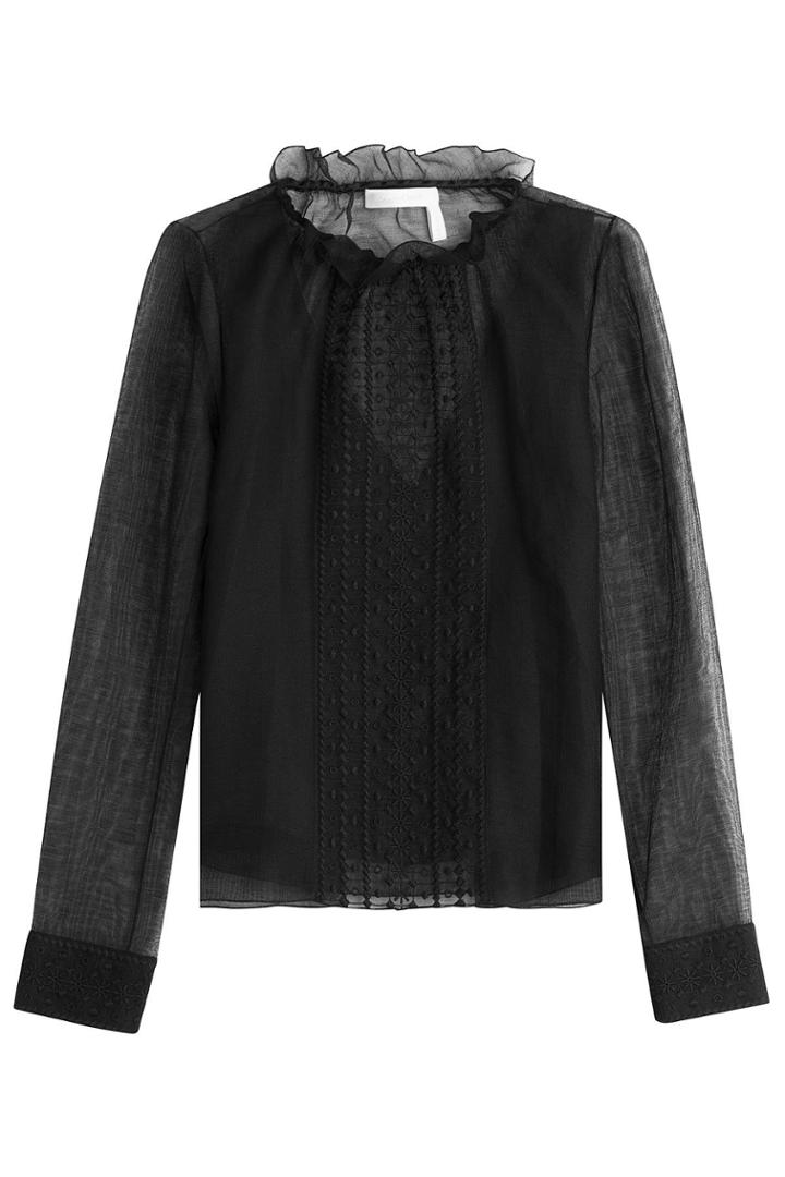 See By Chloé See By Chloé Embroidered Blouse With Cotton