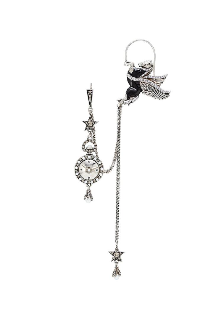 Alexander Mcqueen Alexander Mcqueen Pegasus Embellished Cuff Earring