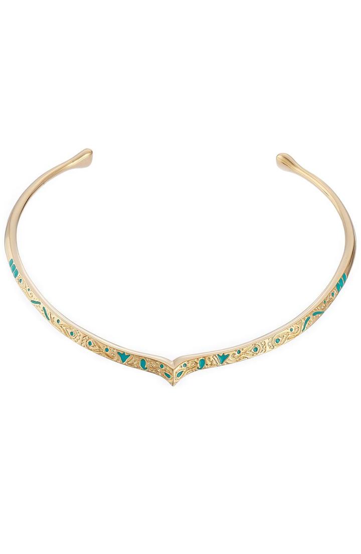 Aur Lie Bidermann Apache Gold-plated Necklace