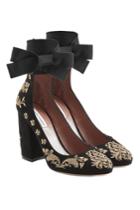 Tabitha Simmons Tabitha Simmons Isabel Embroidered Suede Pumps