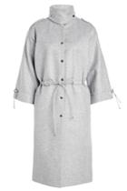 Carven Carven Wool Coat With Drawstring Ties