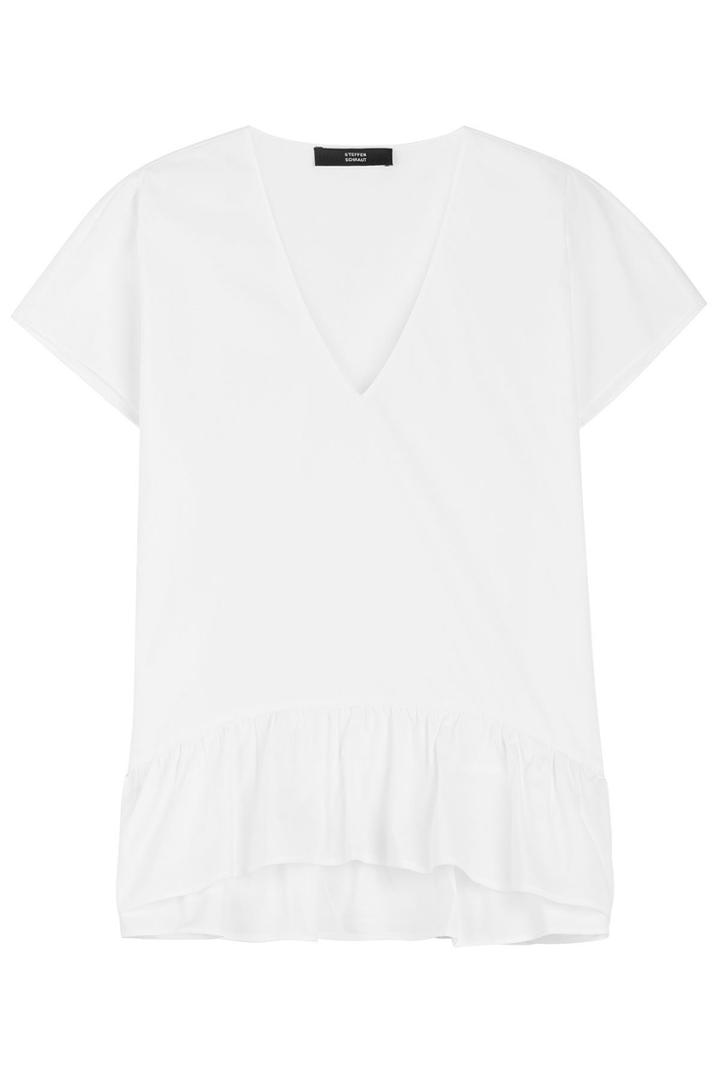 Steffen Schraut Steffen Schraut Top With Ruffled Hem