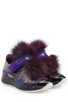 Pierre Hardy Pierre Hardy Sneakers With Snakeskin, Leather And Fur - Multicolor