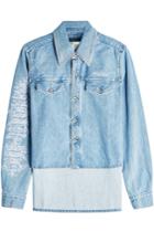 Off-white Off-white Cropped Front Denim Jacket