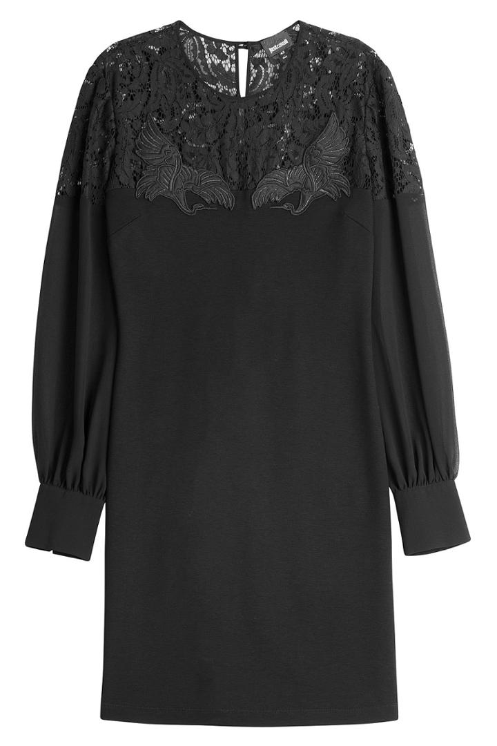 Just Cavalli Just Cavalli Lace Top Long Sleeve Dress