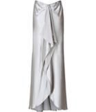 Ralph Lauren Collection Silk Satin Ruffled Skirt
