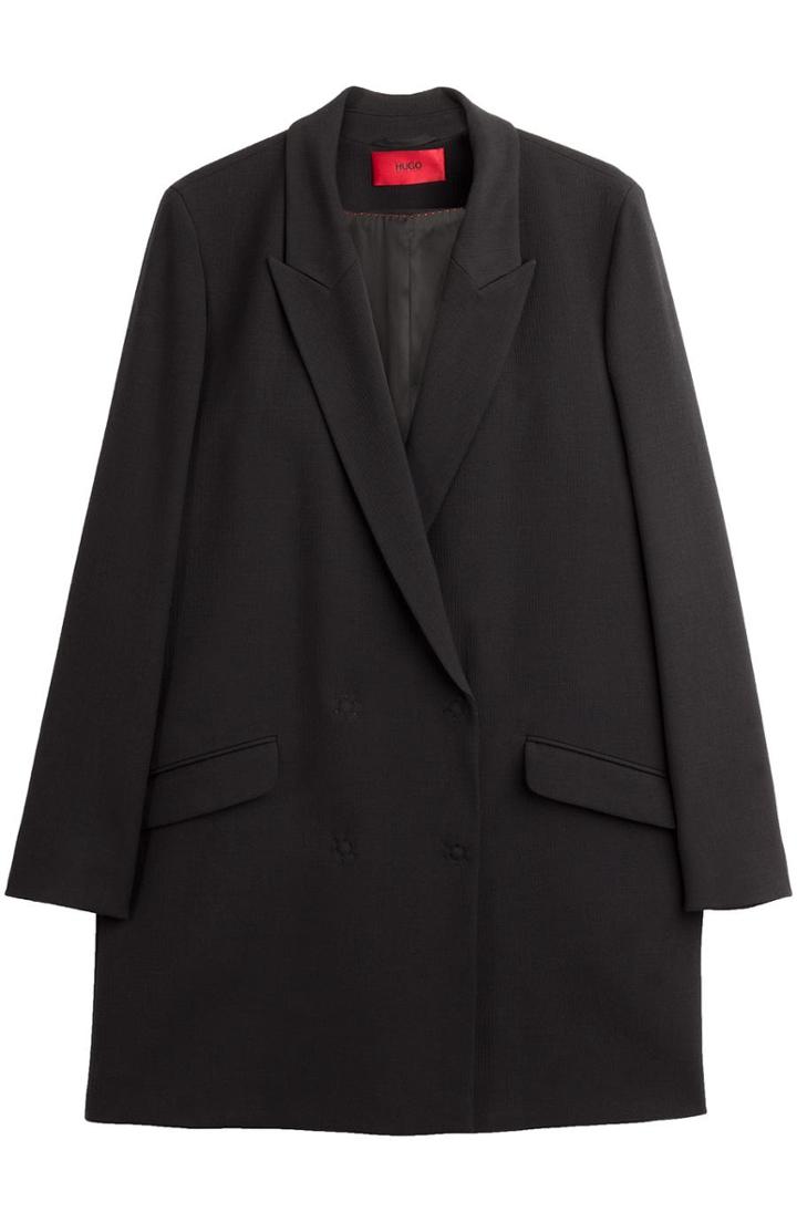 Hugo Textured Crepe Marga Coat