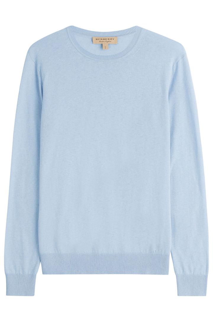 Burberry Brit Burberry Brit Cashmere-cotton Pullover - Blue