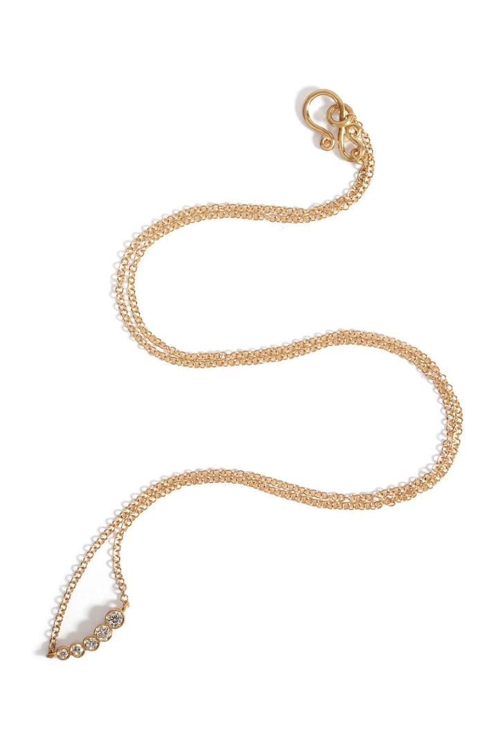 Sophie Bille Brahe Sophie Bille Brahe 18kt Gold Lune Necklace With Diamonds