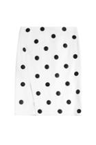 Ralph Lauren Collection Ralph Lauren Collection Tasha Wool Skirt With Polka Dots