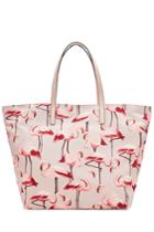 R.e.d. Valentino R.e.d. Valentino Flamingo Print Tote With Leather