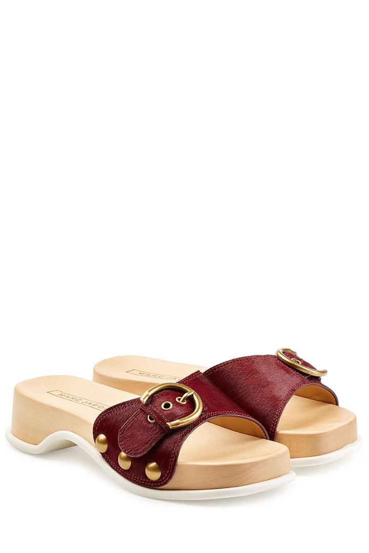 Marc Jacobs Marc Jacobs Calf Hair Sandals - Red