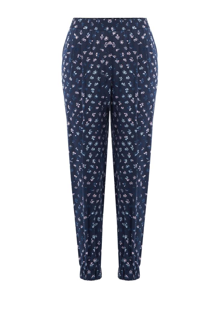 Diane Von Furstenberg Diane Von Furstenberg Printed Silk Pants - Blue