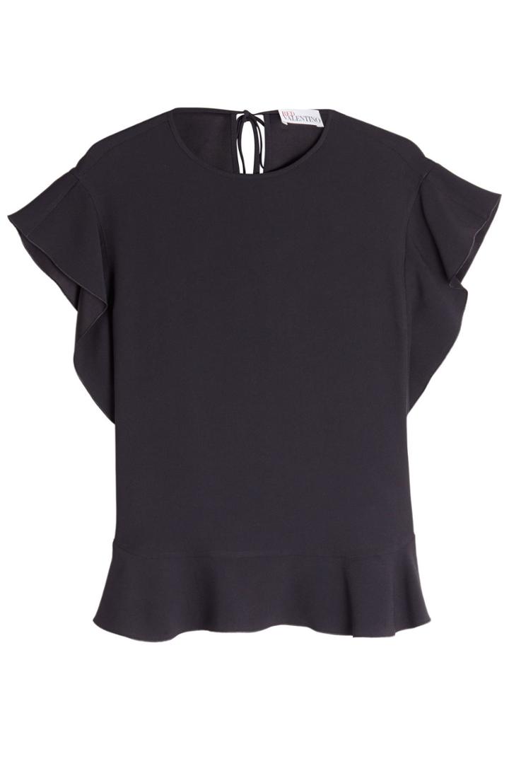 R.e.d. Valentino R.e.d. Valentino Top With Self-tie Detail - Black