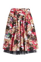 Marc Jacobs Marc Jacobs Belted Tropical Print Skirt