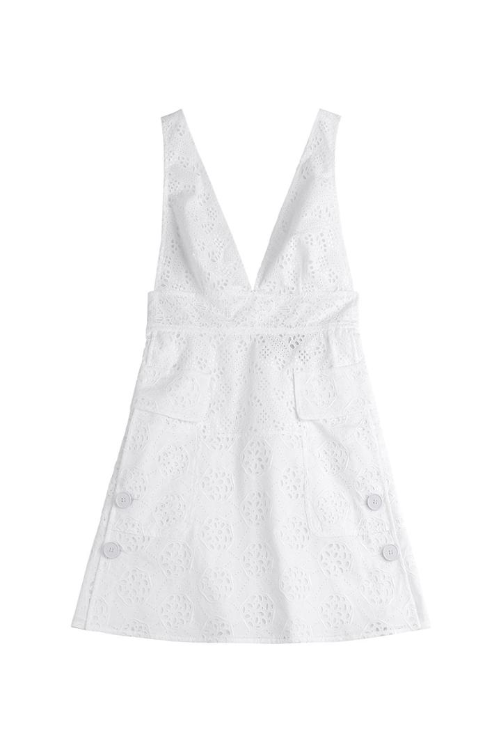 Valentino Valentino Lace Pinafore Mini-dress