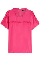 Steffen Schraut Steffen Schraut Ruffle Trim Silk Top