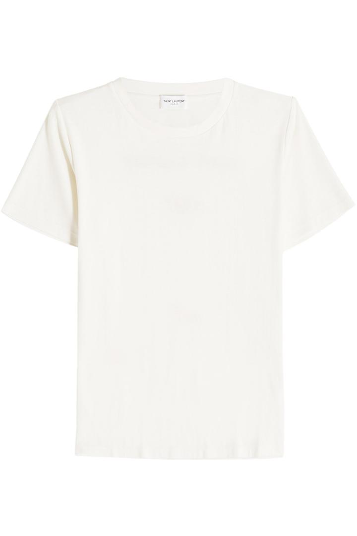 Saint Laurent Saint Laurent Printed Cotton T-shirt