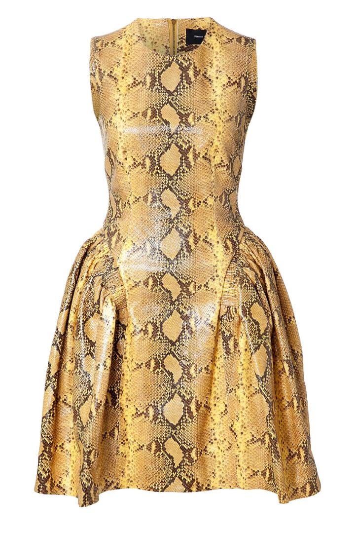 Simone Rocha Simone Rocha Snakeskin Cocktail Dress - Yellow