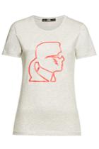 Karl Lagerfeld Karl Lagerfeld Ikonik Lightning Bolt Cotton T-shirt