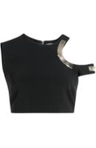 Mugler Crepe Top With Cut-out Detail
