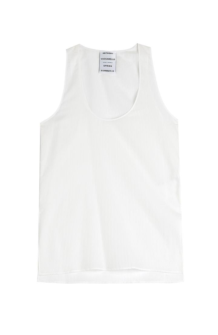 Anthony Vaccarello Cotton Blend Tank