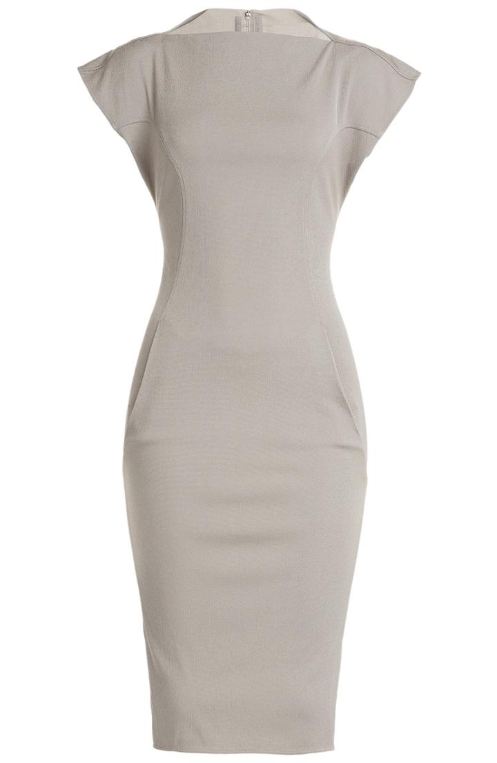 Rick Owens Short Sleeve Sculptural Dress