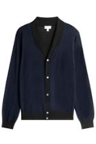 Brioni Brioni Cardigan With Wool, Cashmere And Silk - Blue