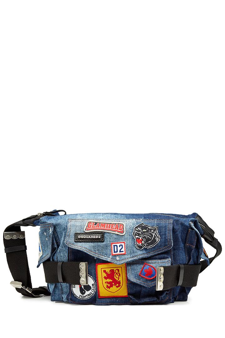 Dsquared2 Dsquared2 Denim Shoulder Bag With Patches