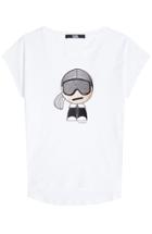 Karl Lagerfeld Karl Lagerfeld Cotton T-shirt With Patch - White