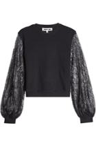 Mcq Alexander Mcqueen Mcq Alexander Mcqueen Cotton Sweatshirt With Lace Sleeves