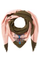 Etro Etro Embroidered Cashmere Scarf With Silk