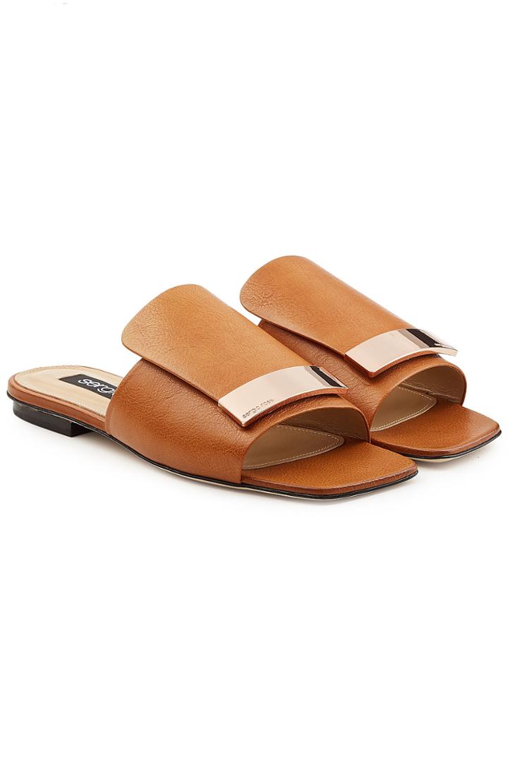 Sergio Rossi Sergio Rossi Slip-on Leather Sandals