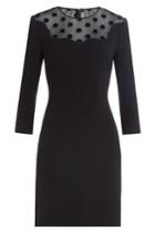 Mary Katrantzou Mary Katrantzou Dress With Sheer Polk Dot Inserts - Black