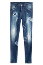 Dsquared2 Dsquared2 Cropped Distressed Jeans - Blue