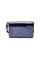 Karl Lagerfeld Karl Lagerfeld K/signature Gloss Metallic Shoulder Bag