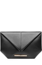 Roland Mouret Leather Envelope Clutch