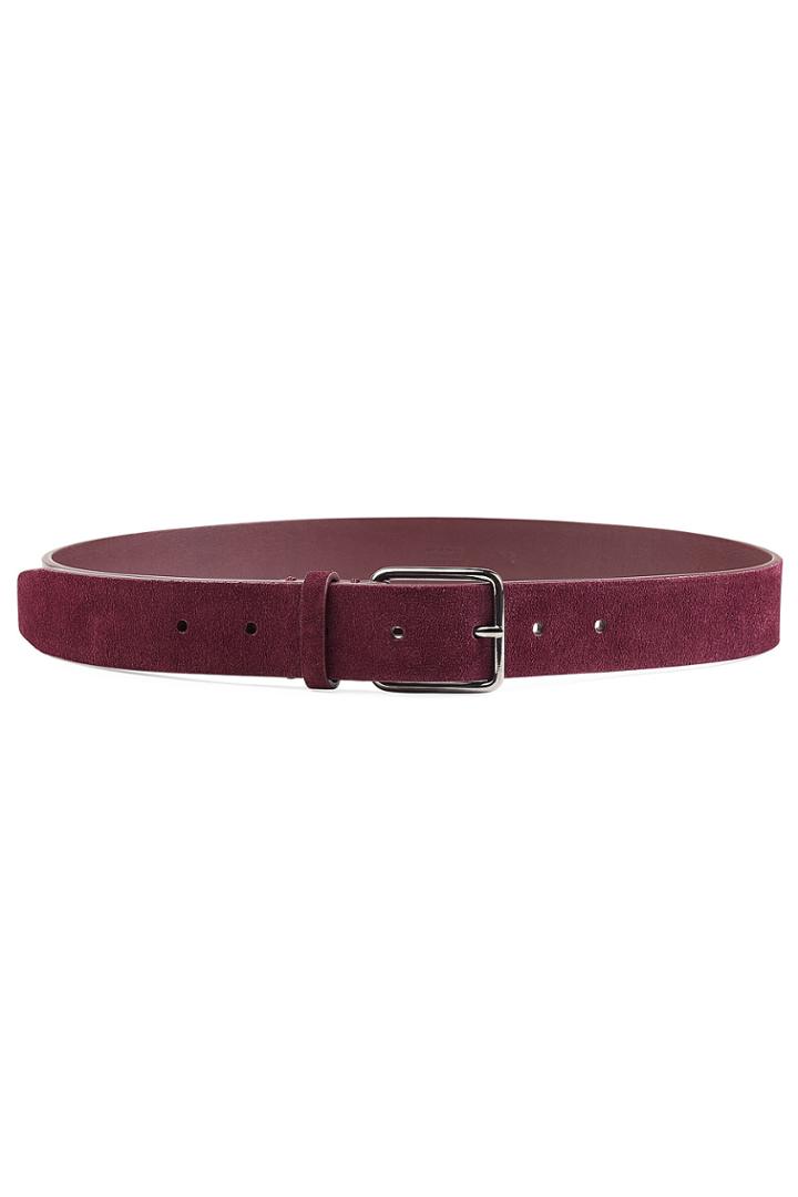 Jil Sander Jil Sander Leather And Suede Belt - Red