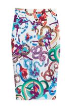 Mary Katrantzou Printed Jersey Pencil Skirt