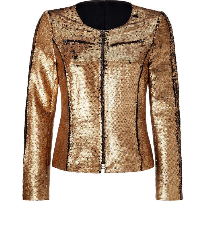 Steffen Schraut Gold Sequined Scarlett Jacket