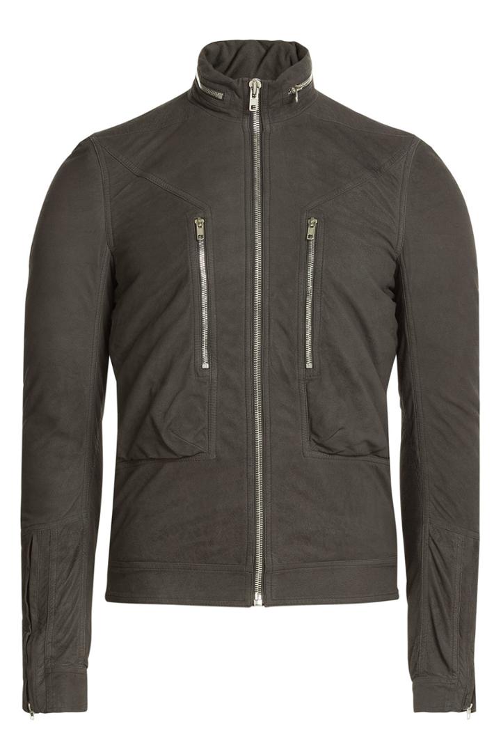 Rick Owens Men Rick Owens Men Suede Jacket - None