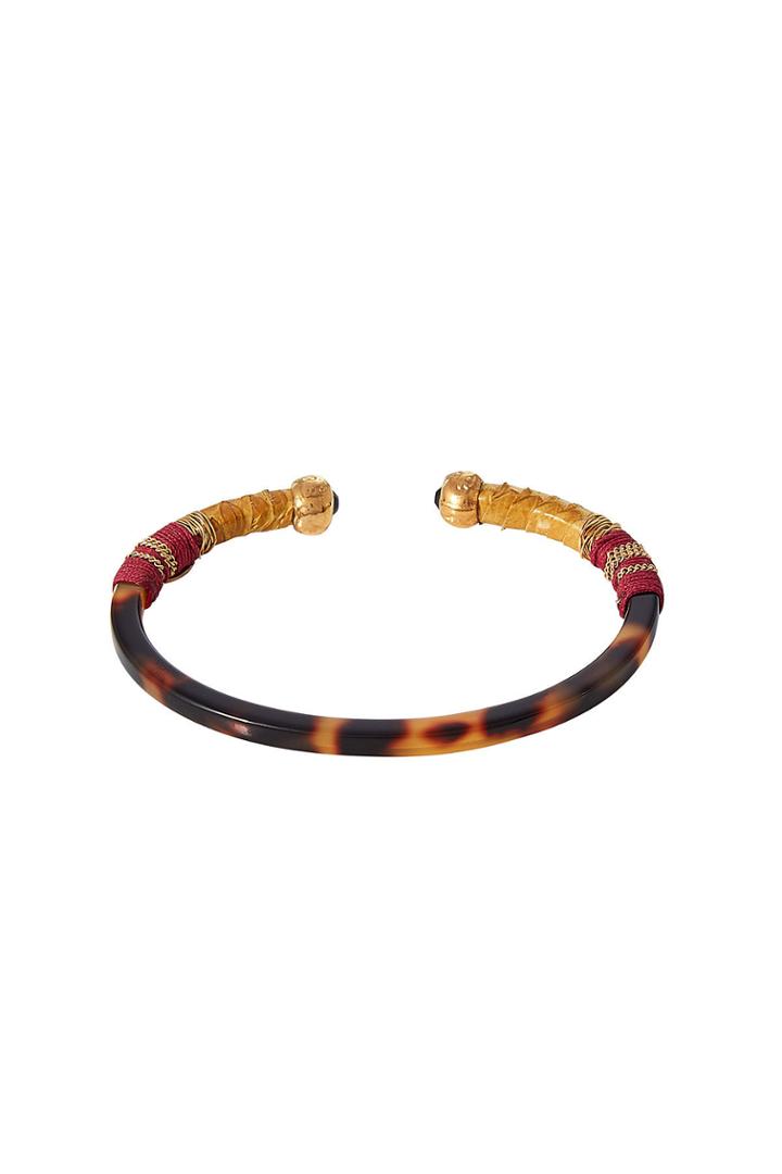 Gas Bijoux Gas Bijoux Sari Bangle Bracelet With Leather