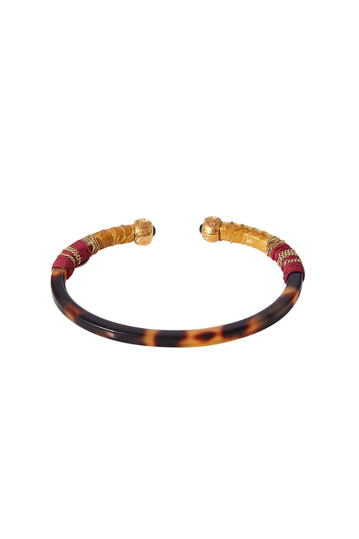 Gas Bijoux Gas Bijoux Sari Bangle Bracelet With Leather