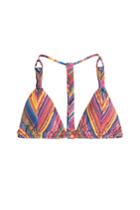 Ale By Alessandra Ale By Alessandra Printed Bikini Top With Tassels - Multicolor