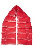 Moncler Moncler Down-filled Velour Scarf